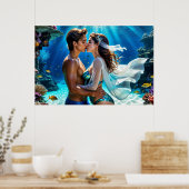 Poster Baiser des amants sous-marins (Cuisine)