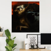 Poster Baiser du Sphinx par Franz von Stuck (Bureau à domicile)