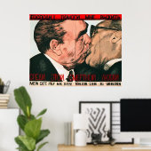 Poster Baiser fraternel (Bureau à domicile)