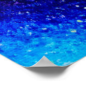 Poster Baiser lesbien en bleu et violet (Coin)