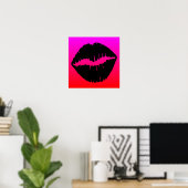 Poster Baiser noir (Bureau à domicile)
