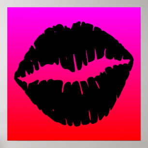 Poster Baiser noir