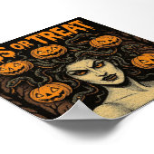 Poster Baiser ou traiter Halloween (Coin)