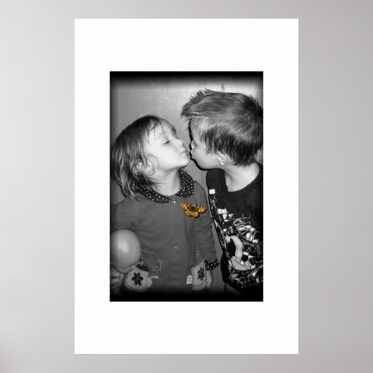 Poster baiser papillon (Devant)