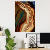 Poster Baiser passionné (Bureau à domicile)