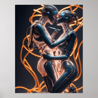 Poster baiser passionné