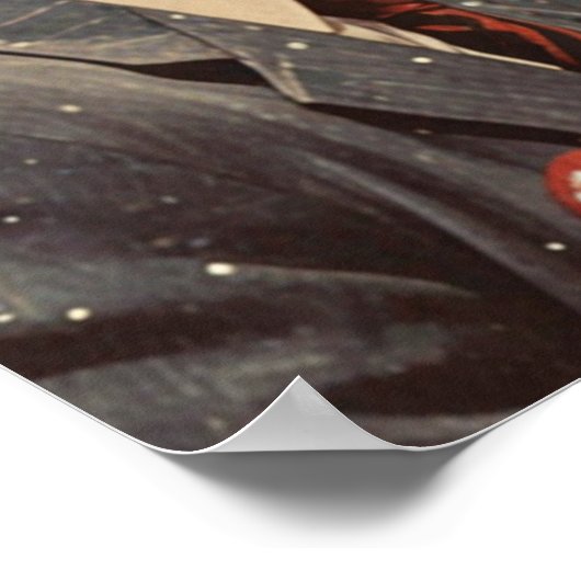 Poster Baiser romantique vintage (Coin)