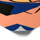 Poster Baisers Cubisme Visages Abstraits (Coin)