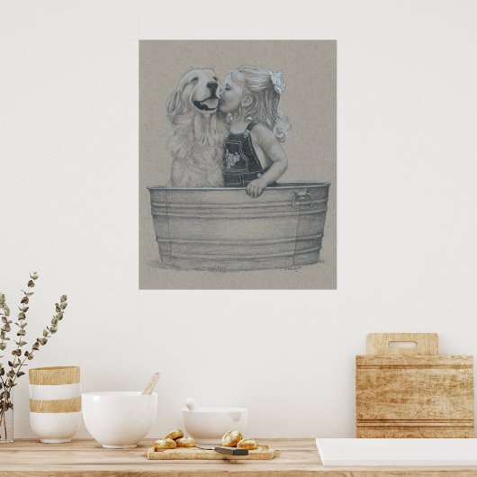 Poster Baisers dans un bain à remous (Cuisine)