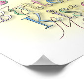 Poster Baisers papillon Art mur (Coin)