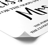 Poster Baisers pour bientôt Mme Tournesols Signe de jeu d (Coin)