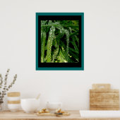 Poster Baisse de pluie sur l'impression d'herbe (Cuisine)