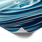 Poster Baisse d'eau à mouvement lent (Coin)