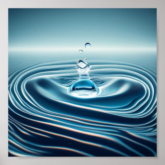 Poster Baisse d'eau à mouvement lent (Devant)