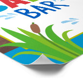 Poster Bait Bar Sign The Big One pêcheur party signe de n (Coin)