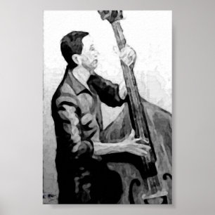 Poster Bajista Hombre O encre indienne Oeuvre d'art Impre