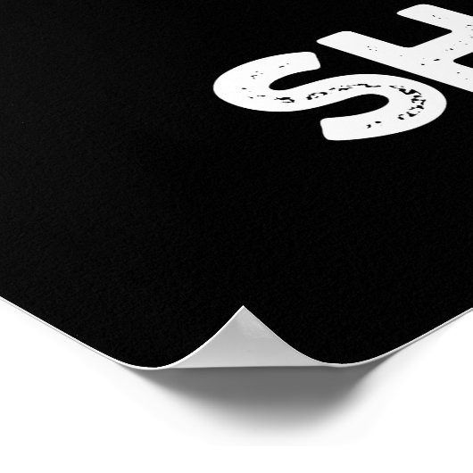 Poster Bake Et Levure Montera Funny Pun De Pain Foncé BG (Coin)