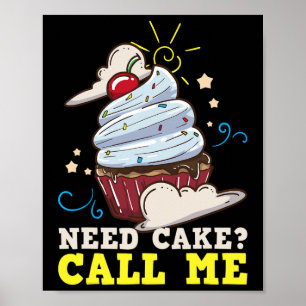 Poster Baker Baking Cake Cupcake Cadeau