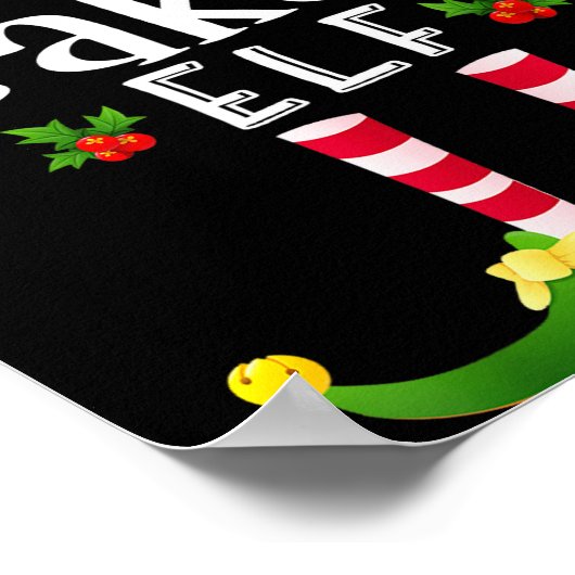 Poster Baker Christmas Elf Matching Pajama X-mas Party  (Coin)