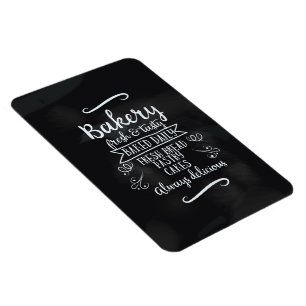  poster Bakery Chalkboard Magneet