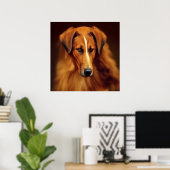 Poster Bakharwal Chien - Portrait de chien (Bureau à domicile)