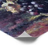 Poster Bakhuyzen - Raisins Bleus Et Pêches (Coin)