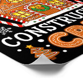 Poster Baking Gingerbread House Construction Crew Christm (Coin)