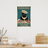 Poster Baking Parce que le meurtre est faux Chat Noir (Cuisine)