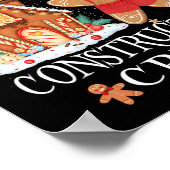 Poster Baking Xmas Gingpain Maison Construction Crew De (Coin)