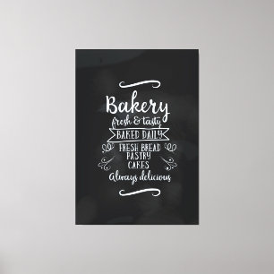poster Bakkerij-karton Canvas Afdruk