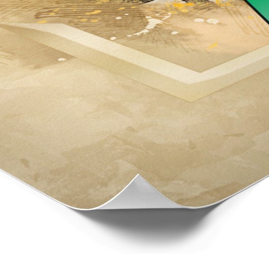 Poster Bakou, visite Azerbaïdjan (Coin)