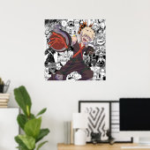Poster Bakugou Collage (Bureau à domicile)
