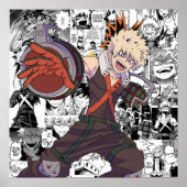 Poster Bakugou Collage (Devant)