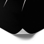 Poster Bal de golf volant avec lunettes de soleil avec ci (Coin)