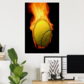 Poster Bal De Tennis En Feu (Bureau à domicile)