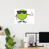 Poster Bal de tennis ensoleillé (Bureau à domicile)