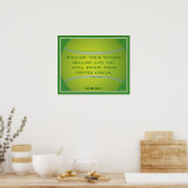 Poster Bal de tennis et citation 018 (Cuisine)