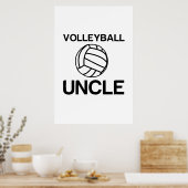 Poster Bal de volley drôle (Cuisine)