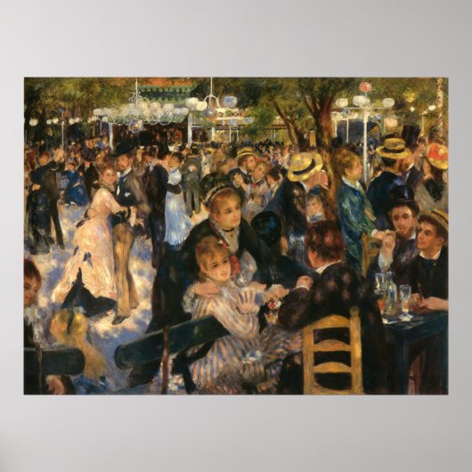 Poster Bal du Galette de Renoir (1876) (Devant)