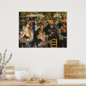 Poster Bal du Galette de Renoir (1876) (Cuisine)