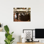 Poster Bal masqué à l'opéra par Edouard Manet (Bureau à domicile)