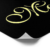 Poster BAL MASQUÉ DU MARDI GRAS ,Noir (Coin)