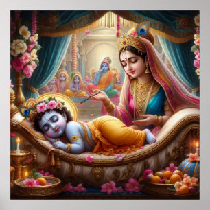 Poster Bala Krishna Berceau Ethnique Chaleureux Paisible
