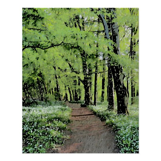 Poster Balade dans la forêt (Devant)