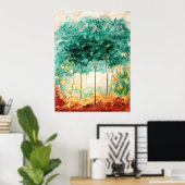 Poster Balade Dans Le Parc Grande Peinture D'Art (Bureau à domicile)