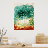 Poster Balade Dans Le Parc Grande Peinture D'Art (Cuisine)