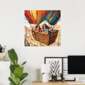 Poster Balade en montgolfière en Cappadoce, Turquie Impri (Bureau à domicile)
