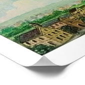 Poster Balade sur Paris, montgolfières, vintage (Coin)