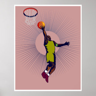 Poster baladeur de basket-ball