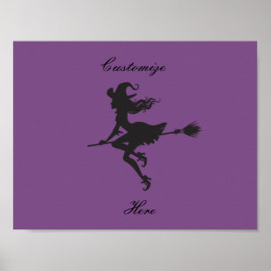 Poster Balai Halloween Thunder_Cove d'équitation de